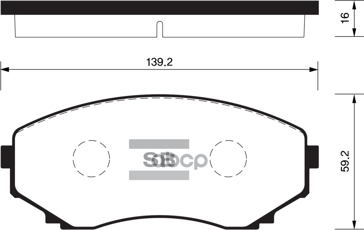 Колодки передние SANGSIN BRAKE SP1527